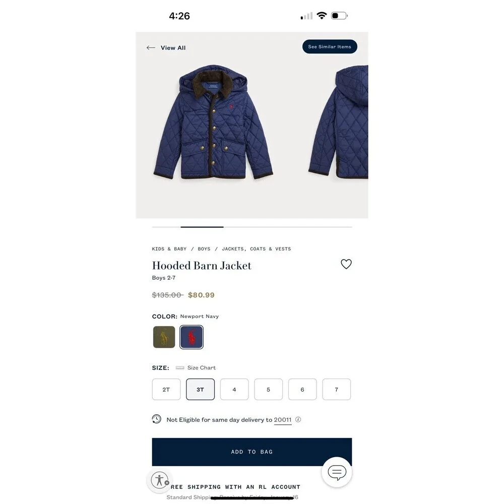 Ralph Lauren and North Face BUNDLE